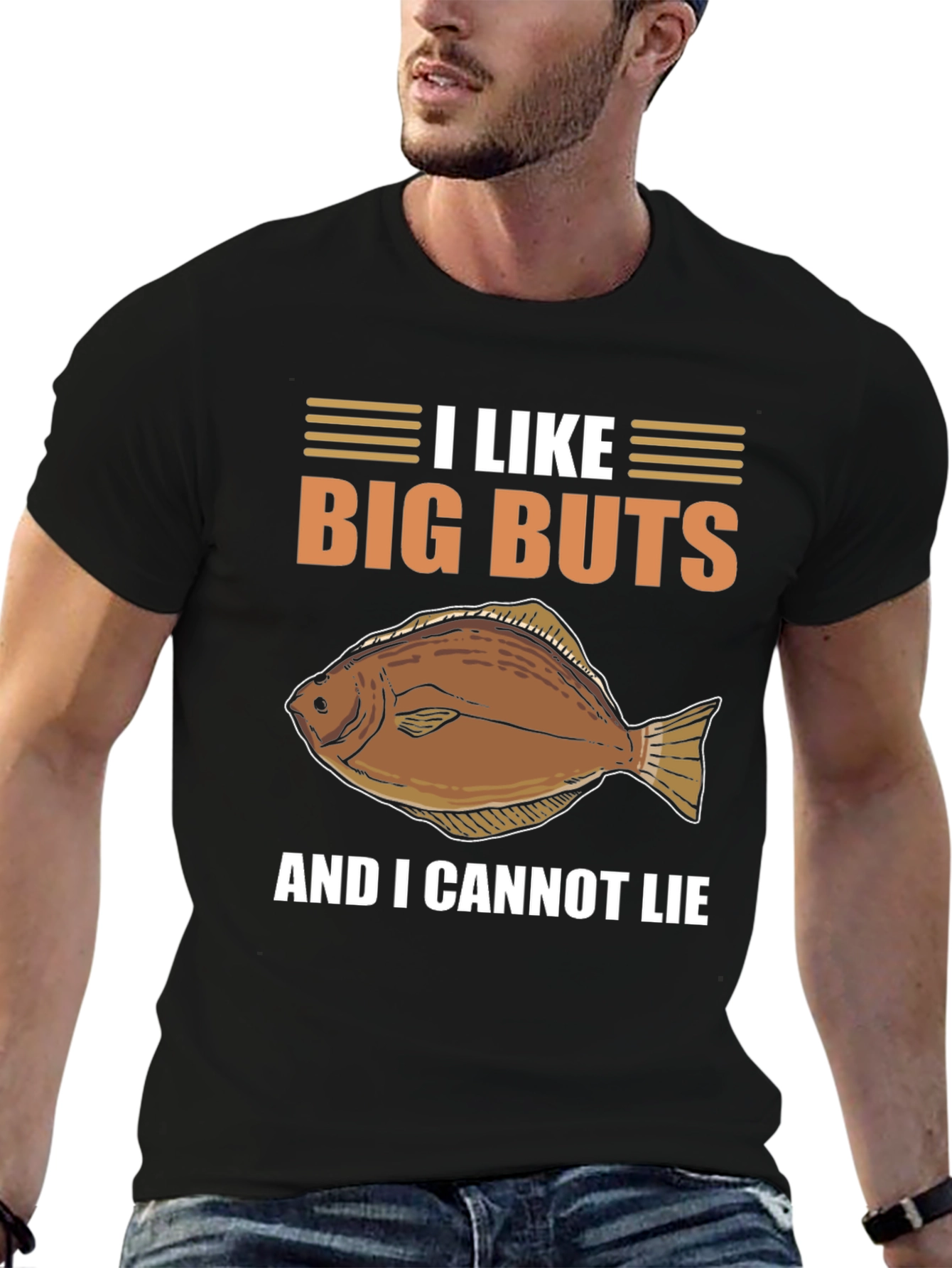 I Like Big Butts Flounder Fishing T-Shirt
