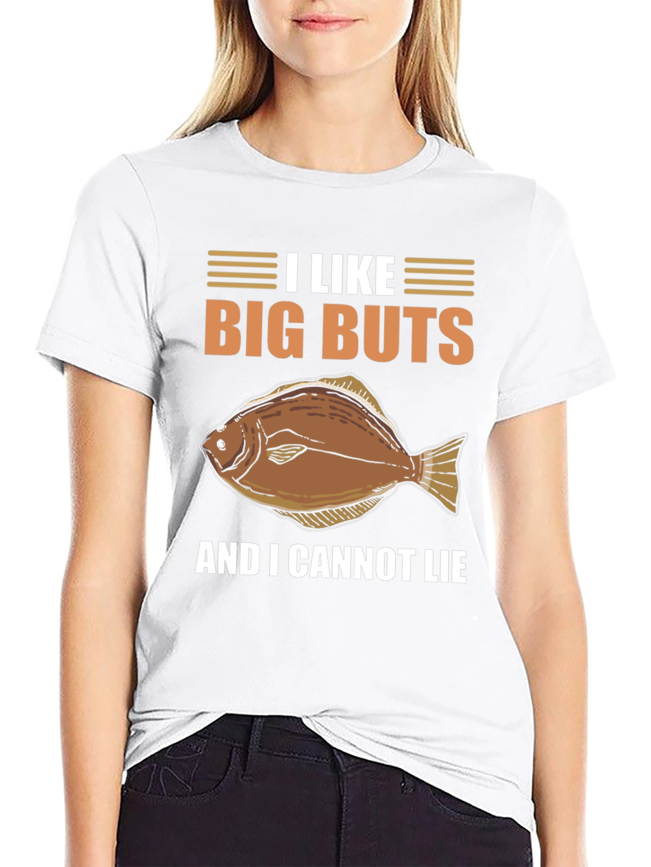 I Like Big Butts Flounder Fishing T-Shirt