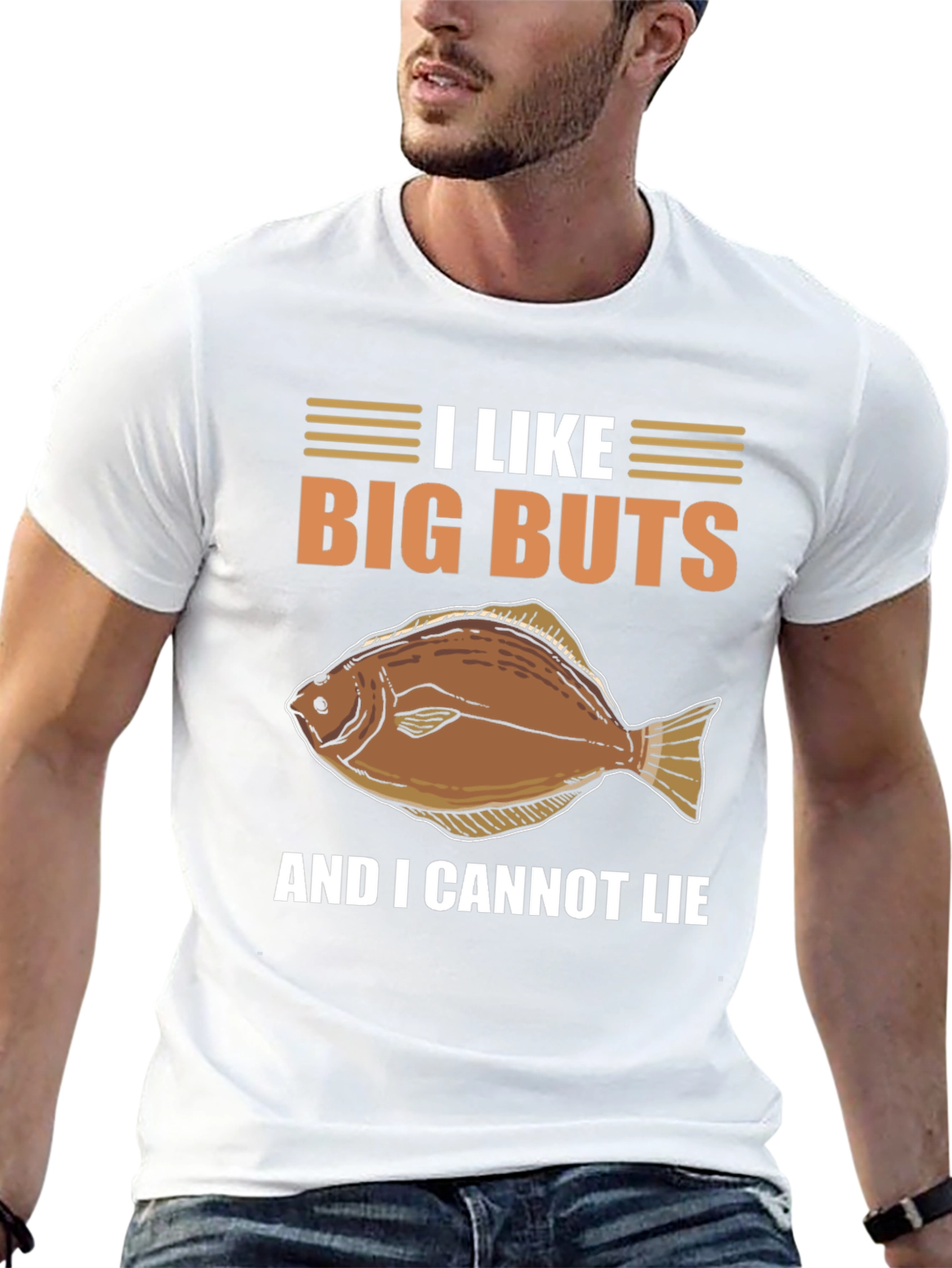 I Like Big Butts Flounder Fishing T-Shirt