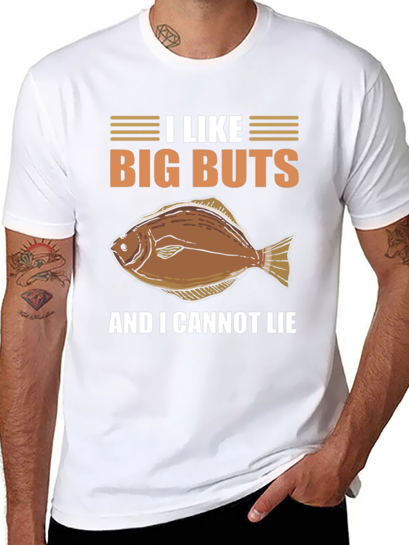 I Like Big Butts Flounder Fishing T-Shirt