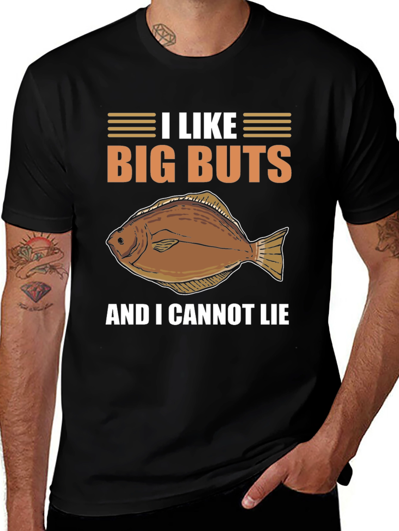 I Like Big Butts Flounder Fishing T-Shirt