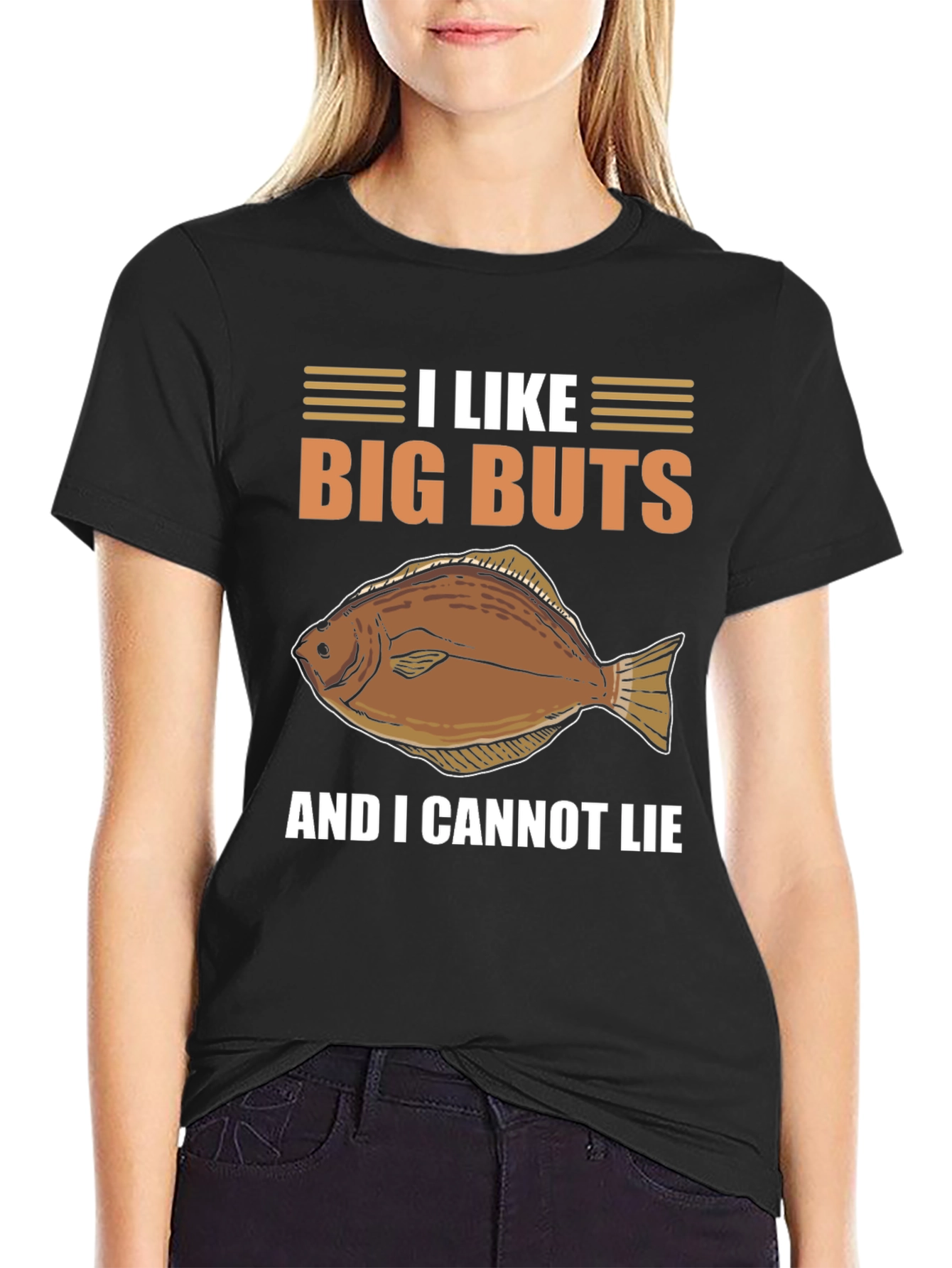 I Like Big Butts Flounder Fishing T-Shirt