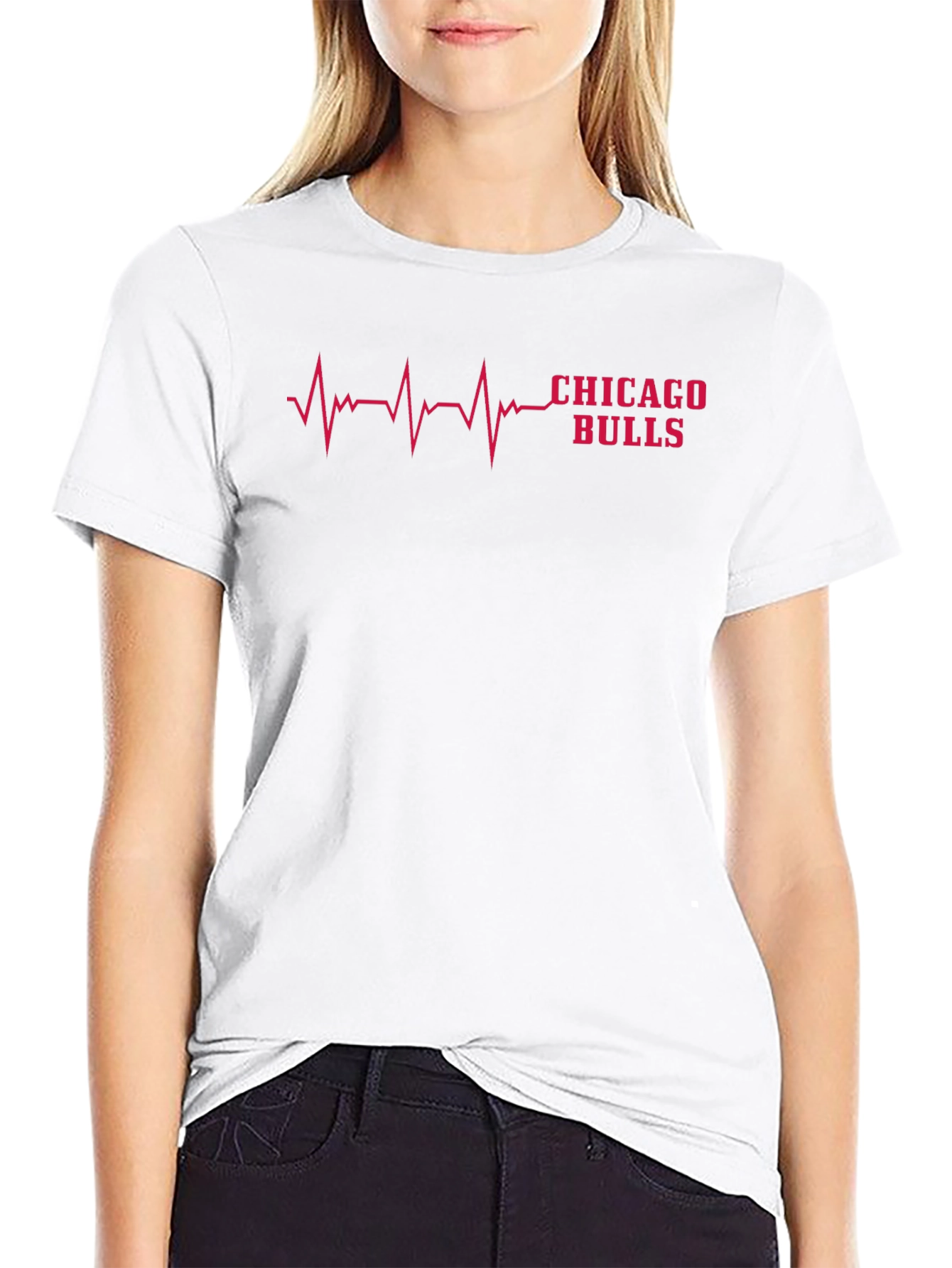 Chicago Bulls Heartbeat Graphic Tee