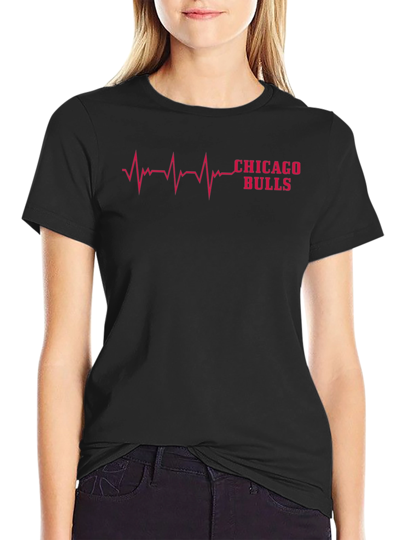 Chicago Bulls Heartbeat Graphic Tee