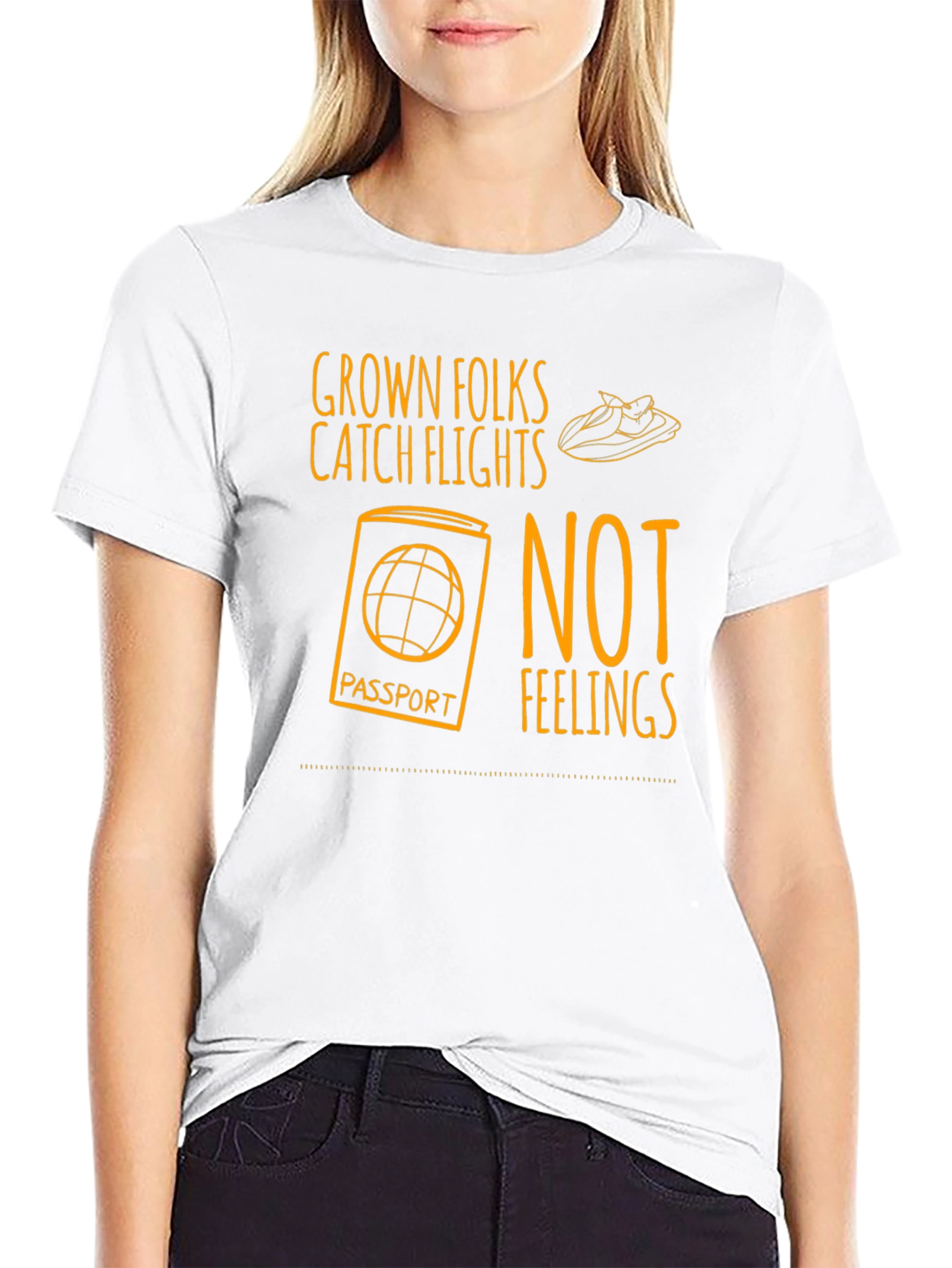 Grown Folks Catch Flights T-Shirt - Travel Tee