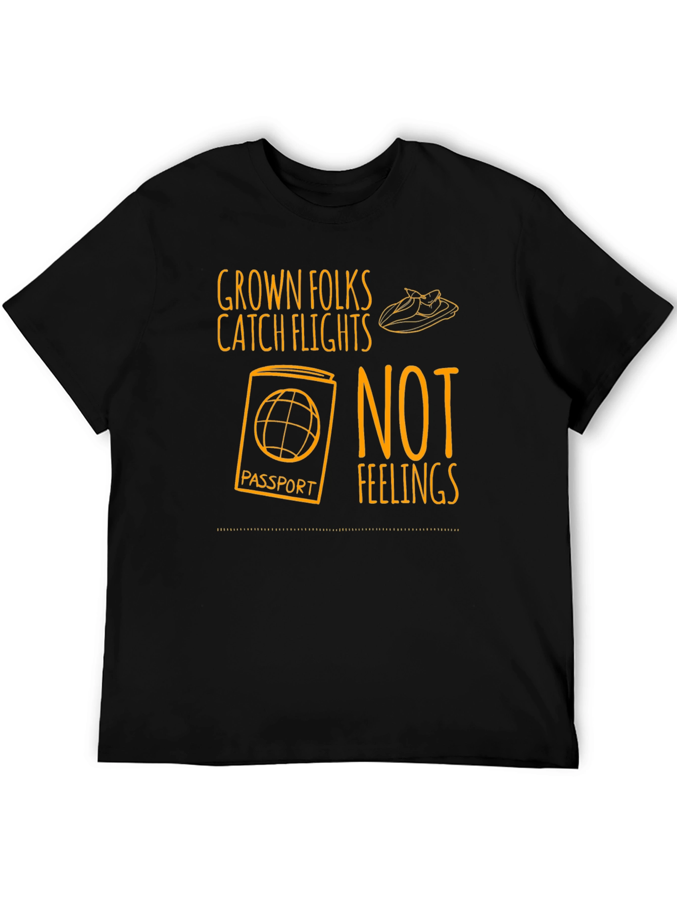 Grown Folks Catch Flights T-Shirt - Travel Tee