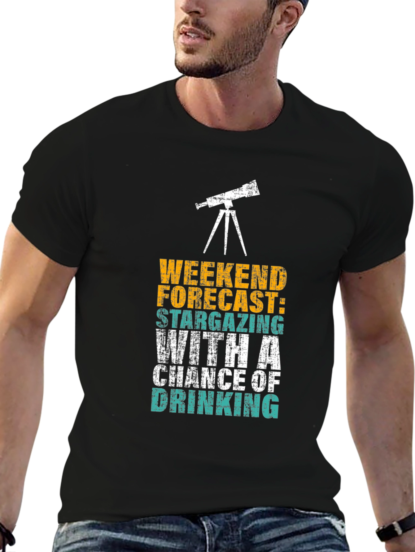 Stargazing Weekend Forecast Graphic T-Shirt