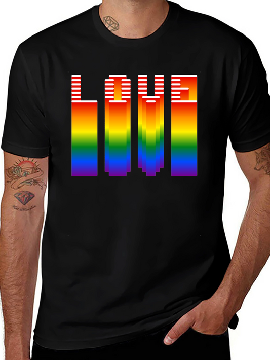 Rainbow LOVE Graphic Tee - Pride Month Shirt