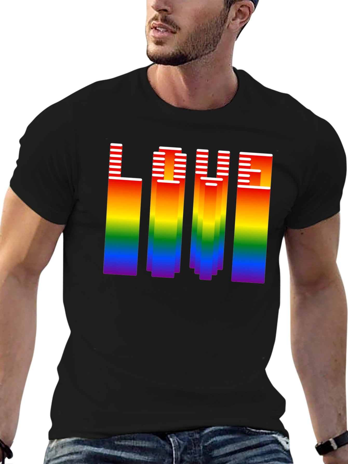 Rainbow LOVE Graphic Tee - Pride Month Shirt