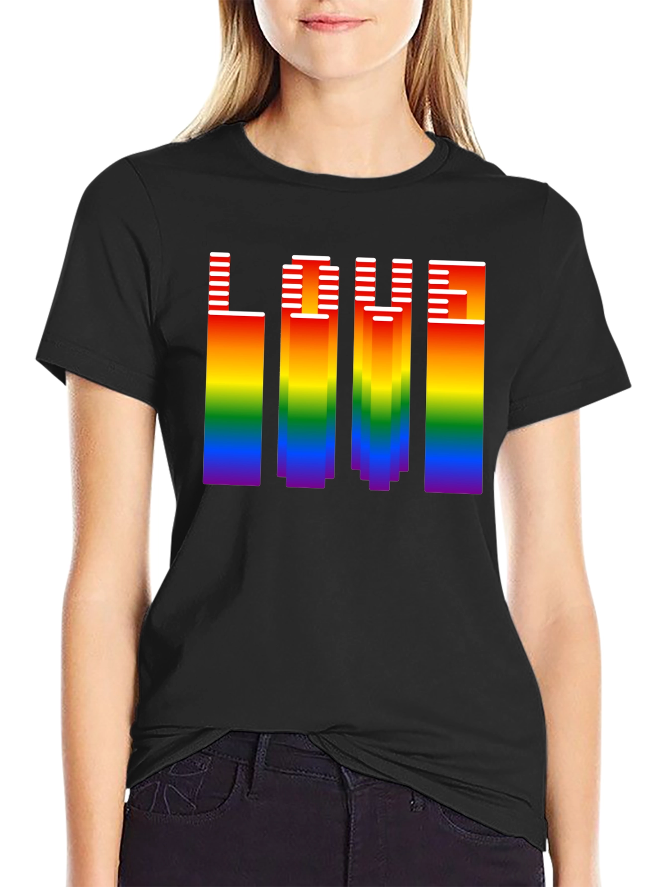 Rainbow LOVE Graphic Tee - Pride Month Shirt