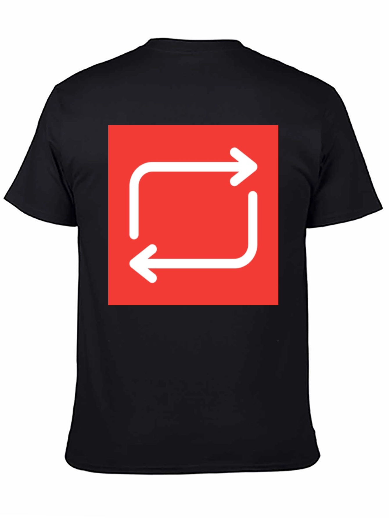 Recycle Graphic Tee - Black Cotton Casual