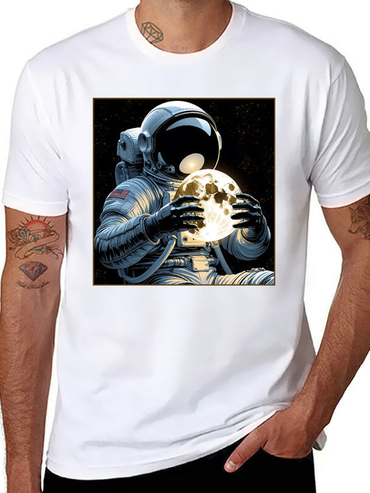 Astronaut Moon Graphic T-Shirt