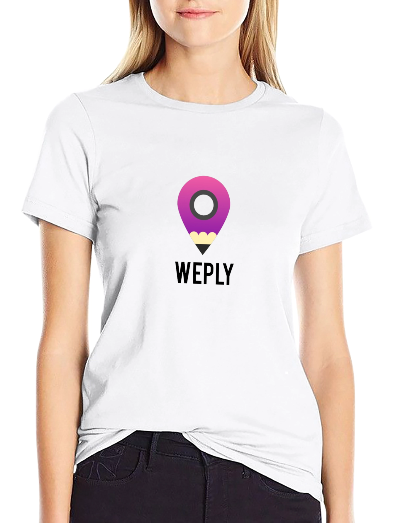 Stylish Black Weply Graphic T-Shirt