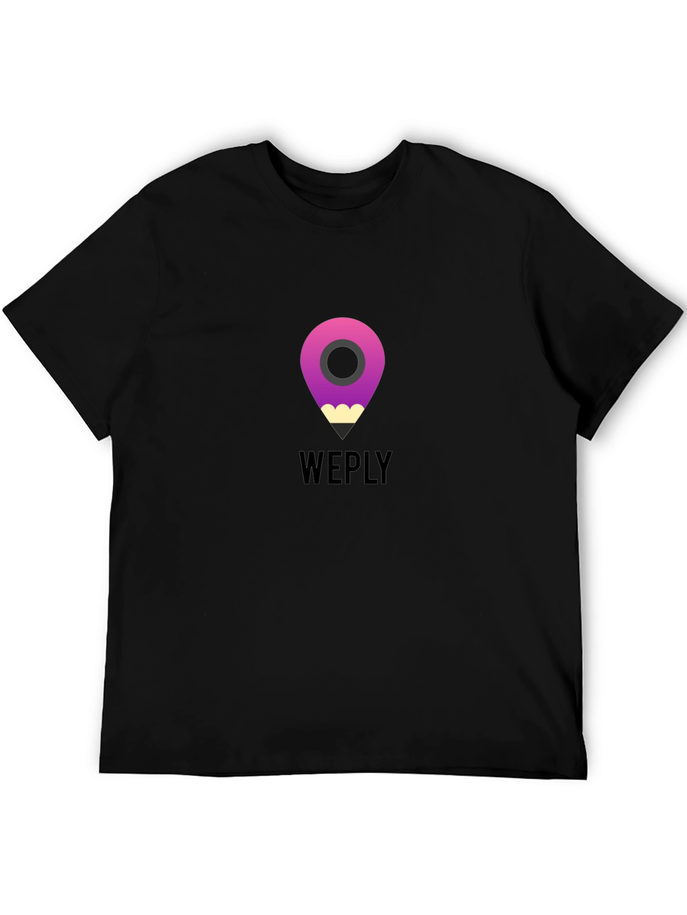 Stylish Black Weply Graphic T-Shirt