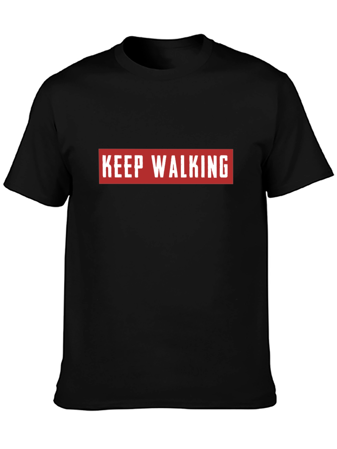 Keep Walking Black Graphic Tee