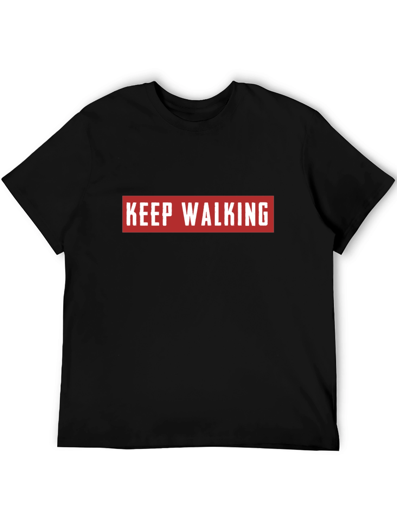 Keep Walking Black Graphic Tee