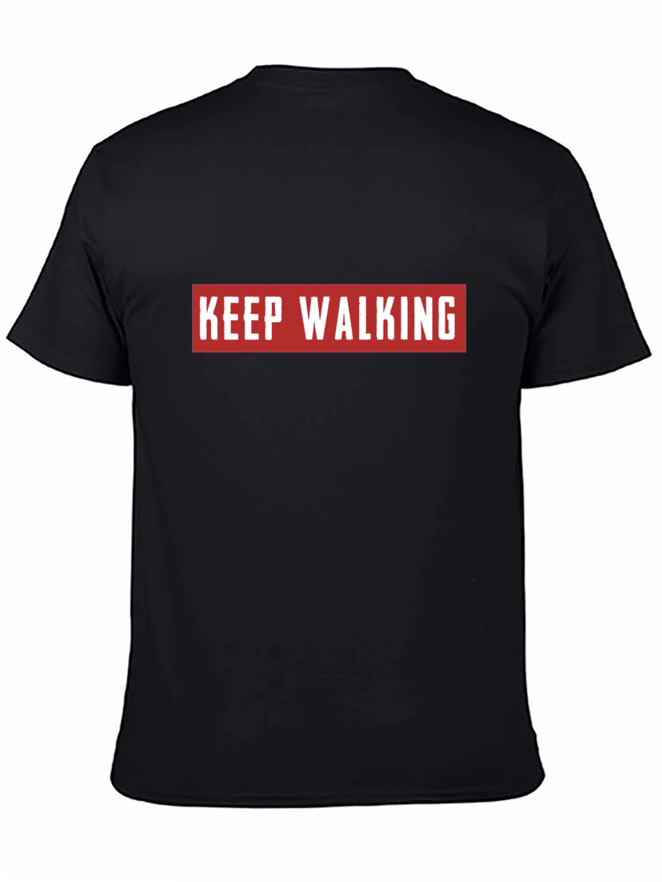 Keep Walking Black Graphic Tee