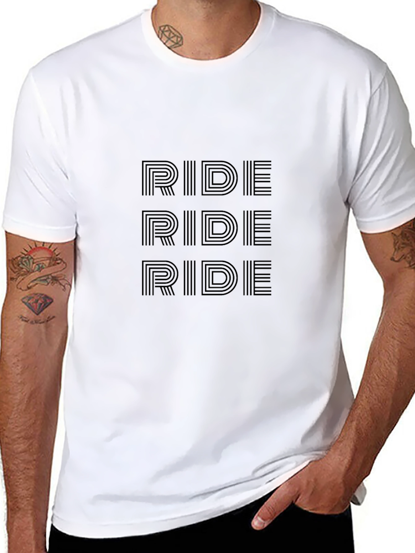 RIDE Graphic Tee - Black Casual Comfort