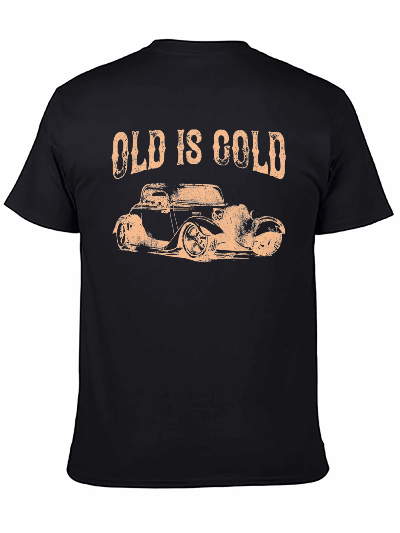 Old is Gold Black Hot Rod Graphic Tee