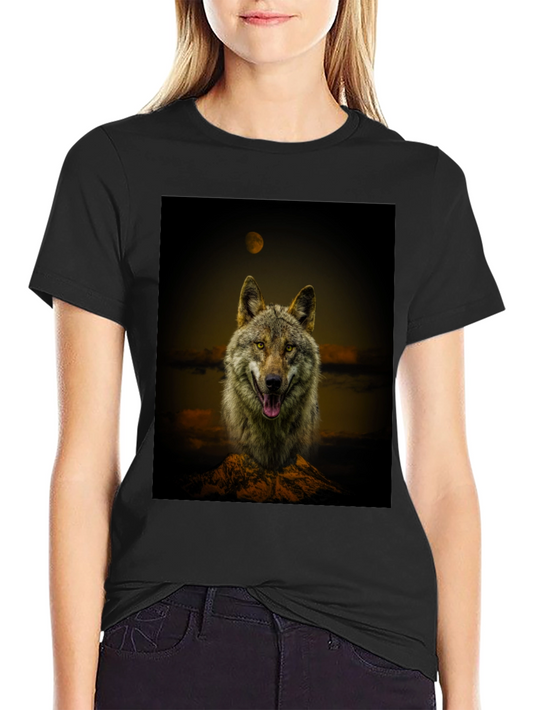 Wolf Graphic Print Tee
