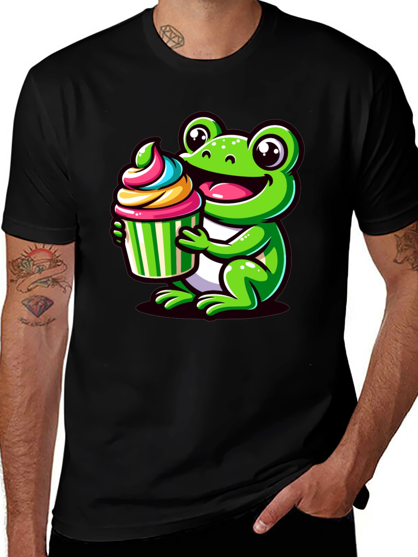 Cute Frog Cupcake T-Shirt