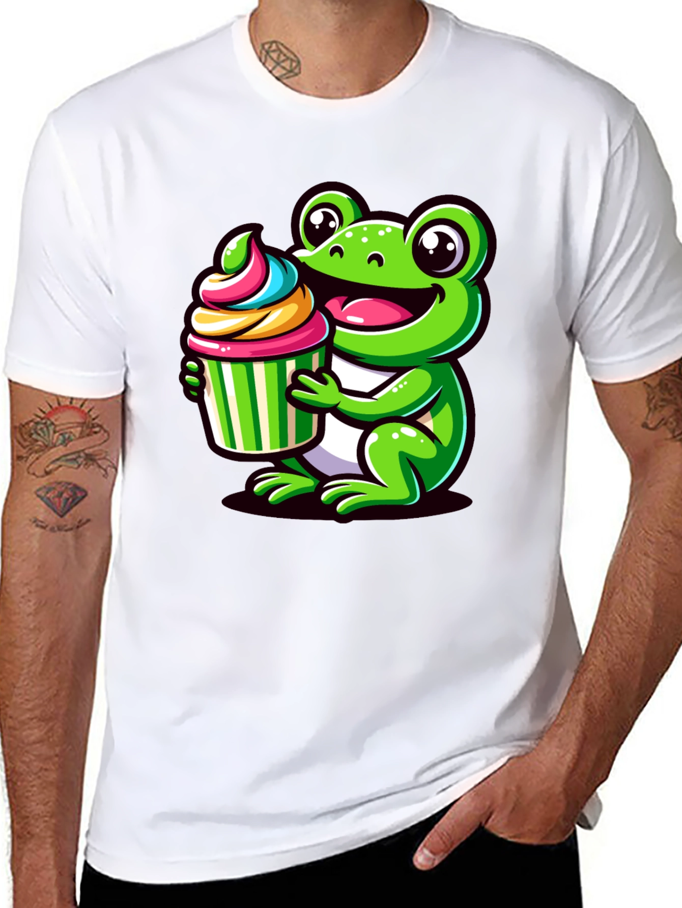 Cute Frog Cupcake T-Shirt