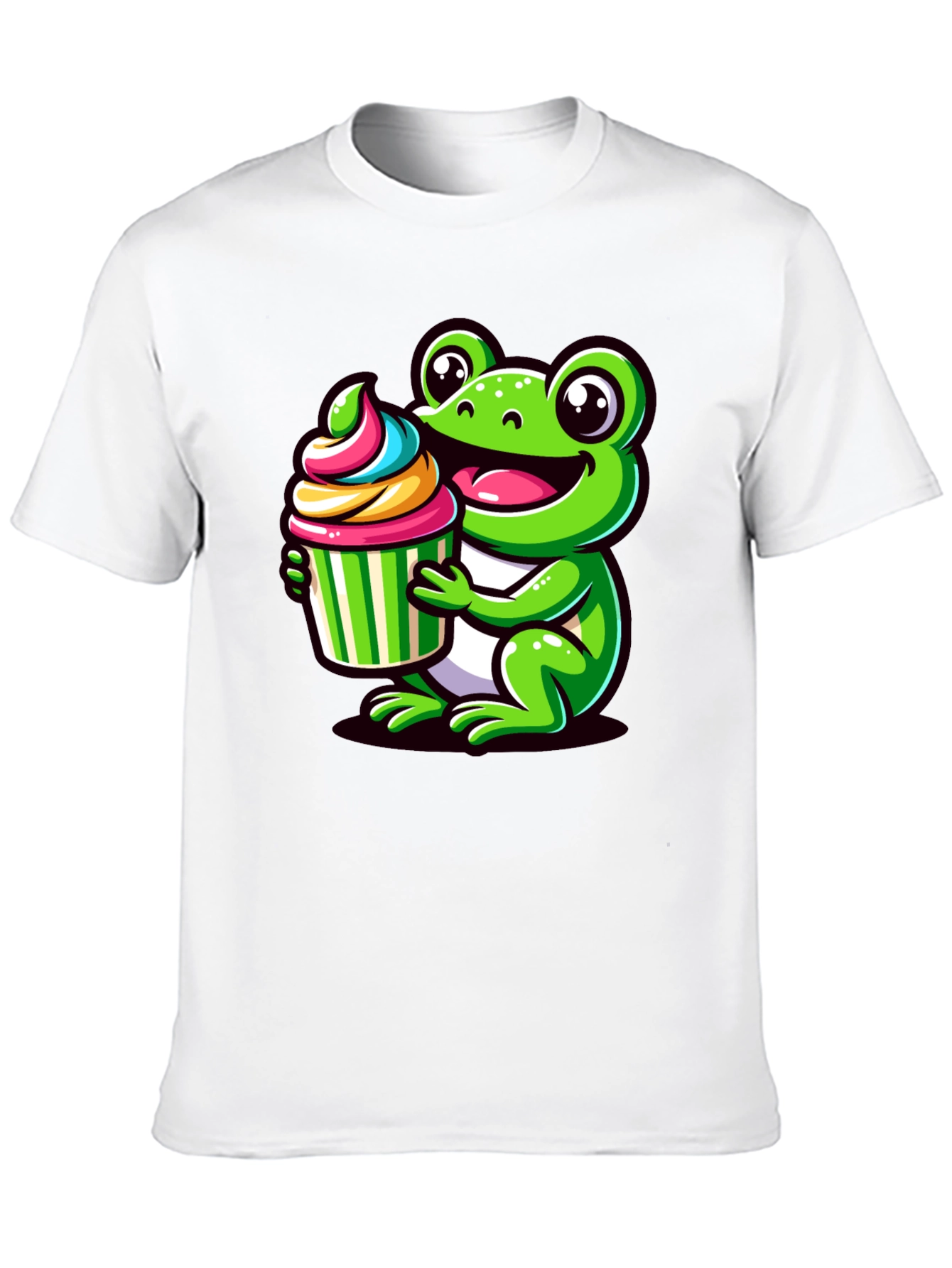 Cute Frog Cupcake T-Shirt