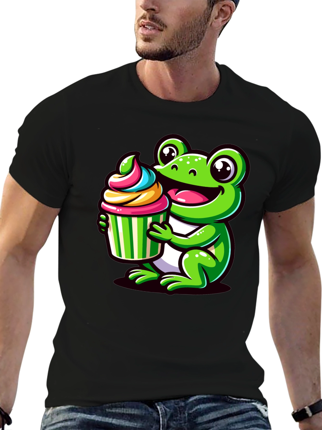Cute Frog Cupcake T-Shirt