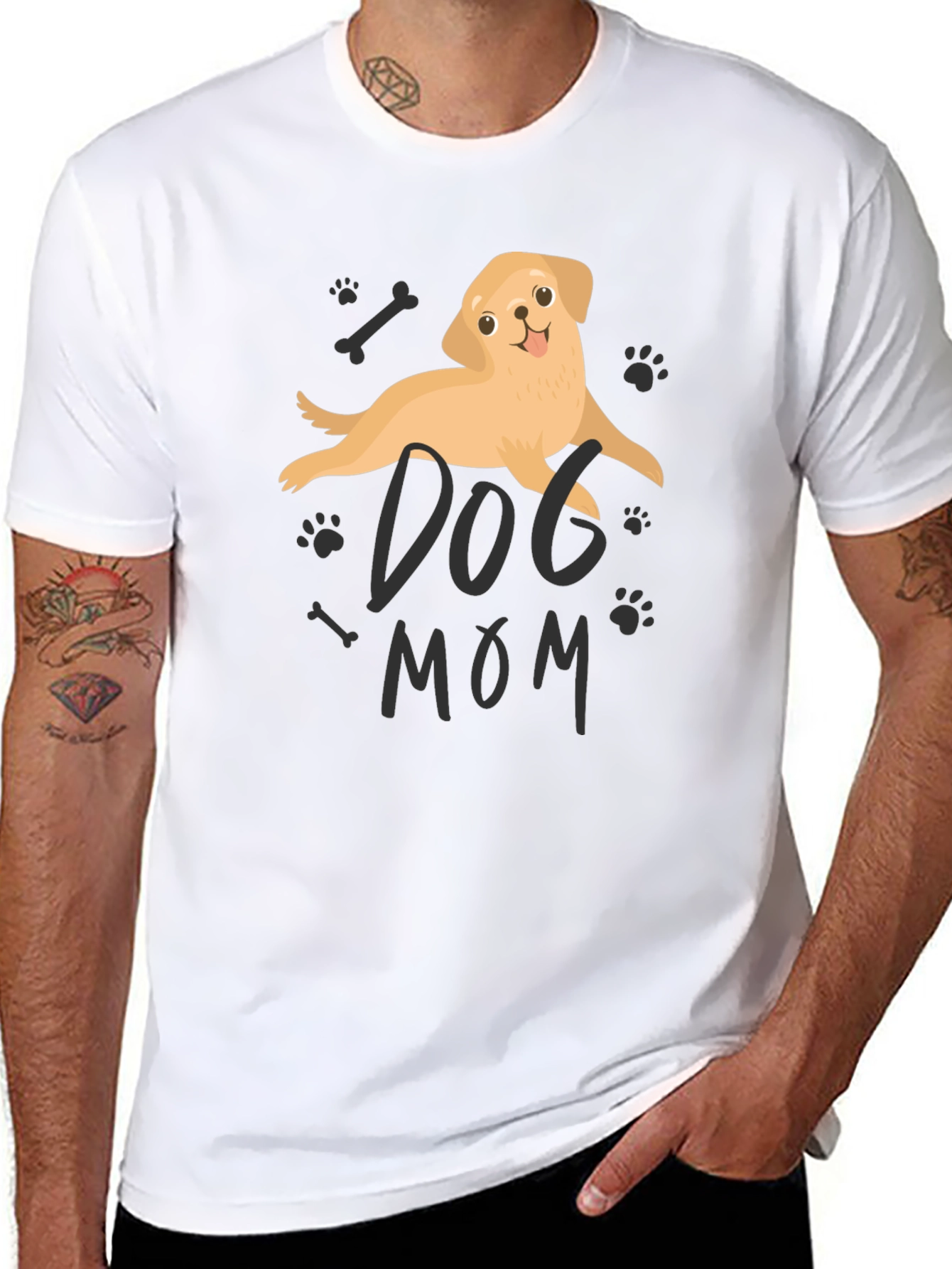 Dog Mom Graphic Tee - Cute Pet Lover Shirt
