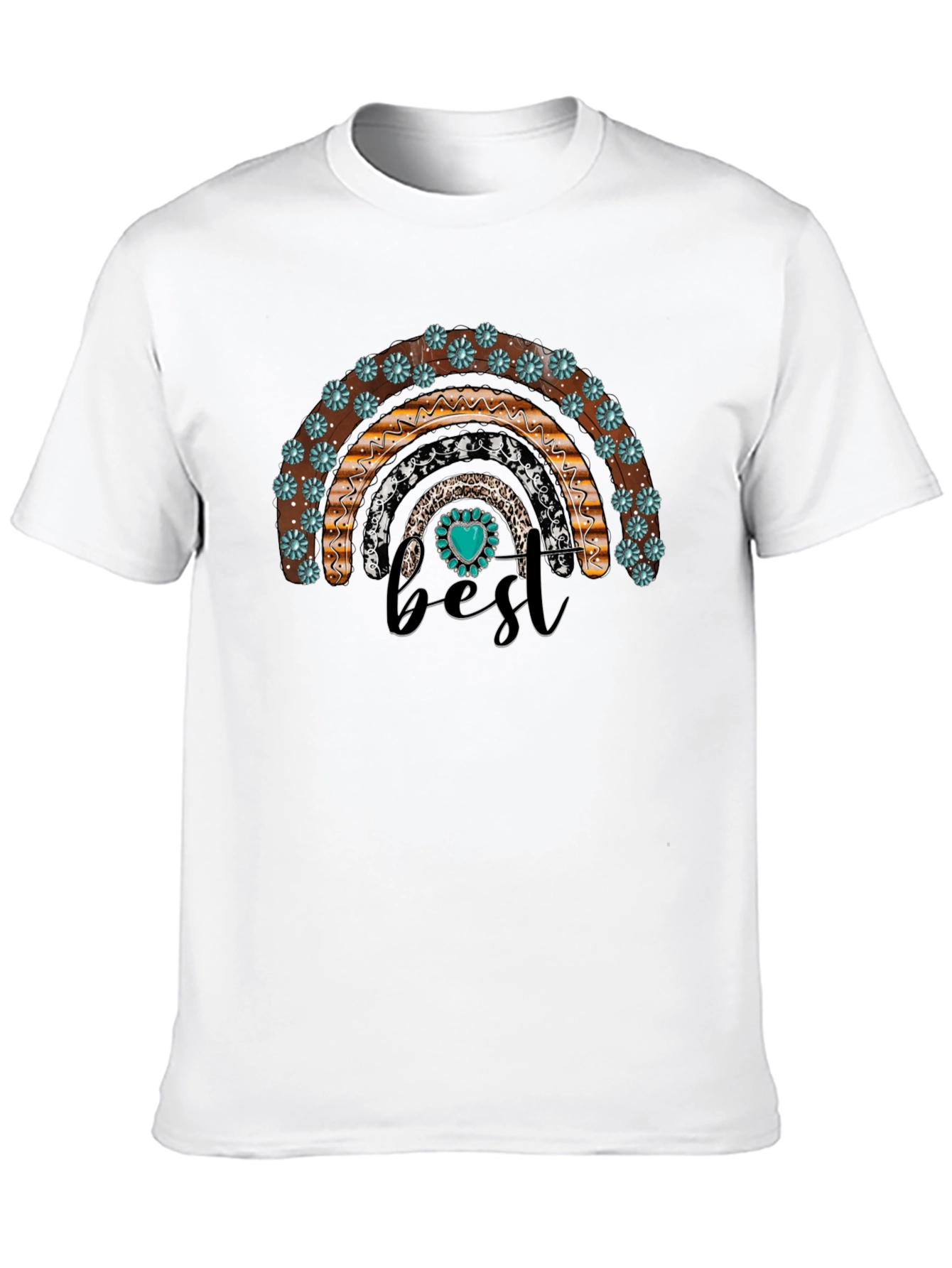 Boho Rainbow Bestie T-Shirt