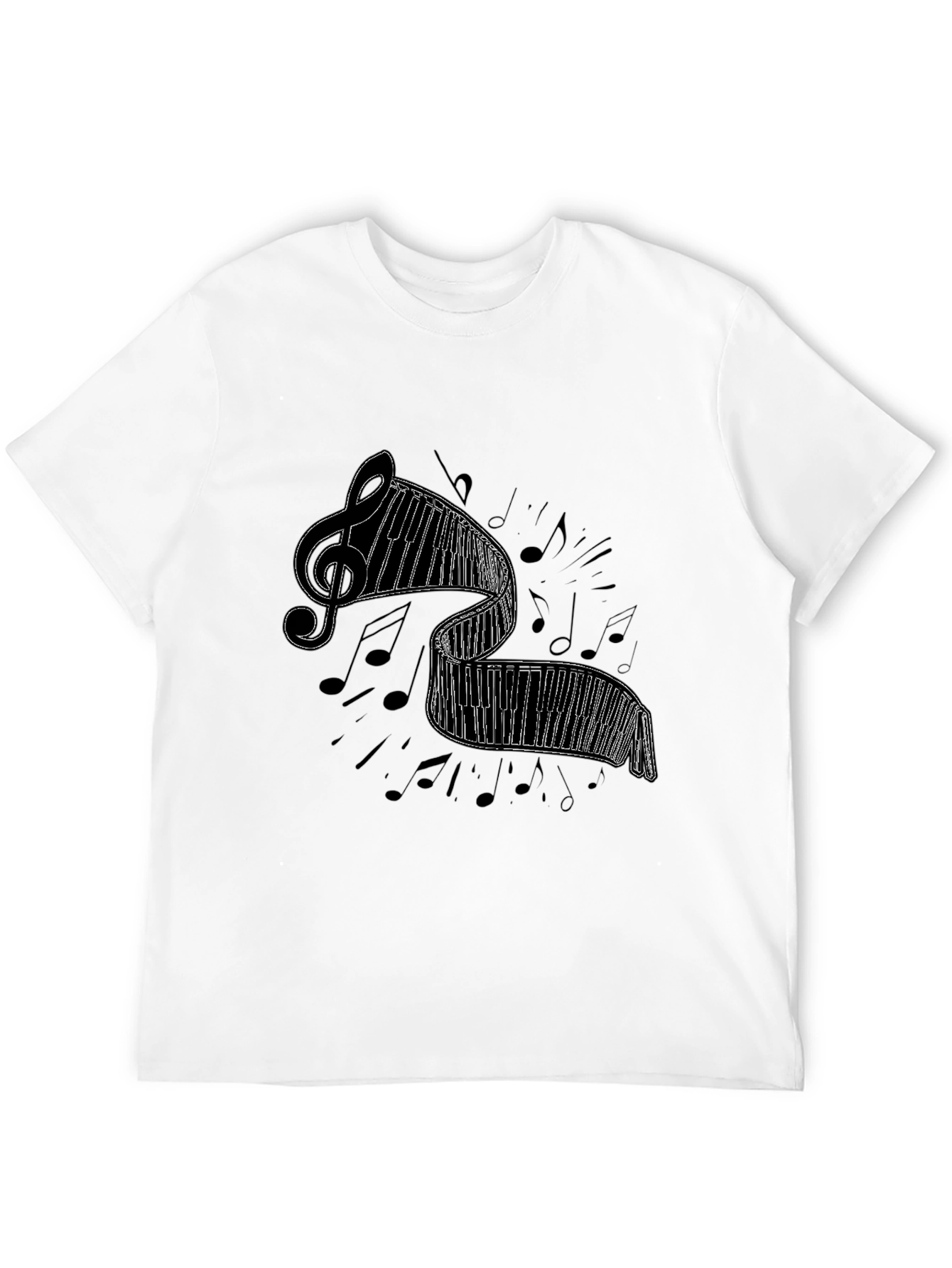 Musical Piano Keys Graphic T-Shirt