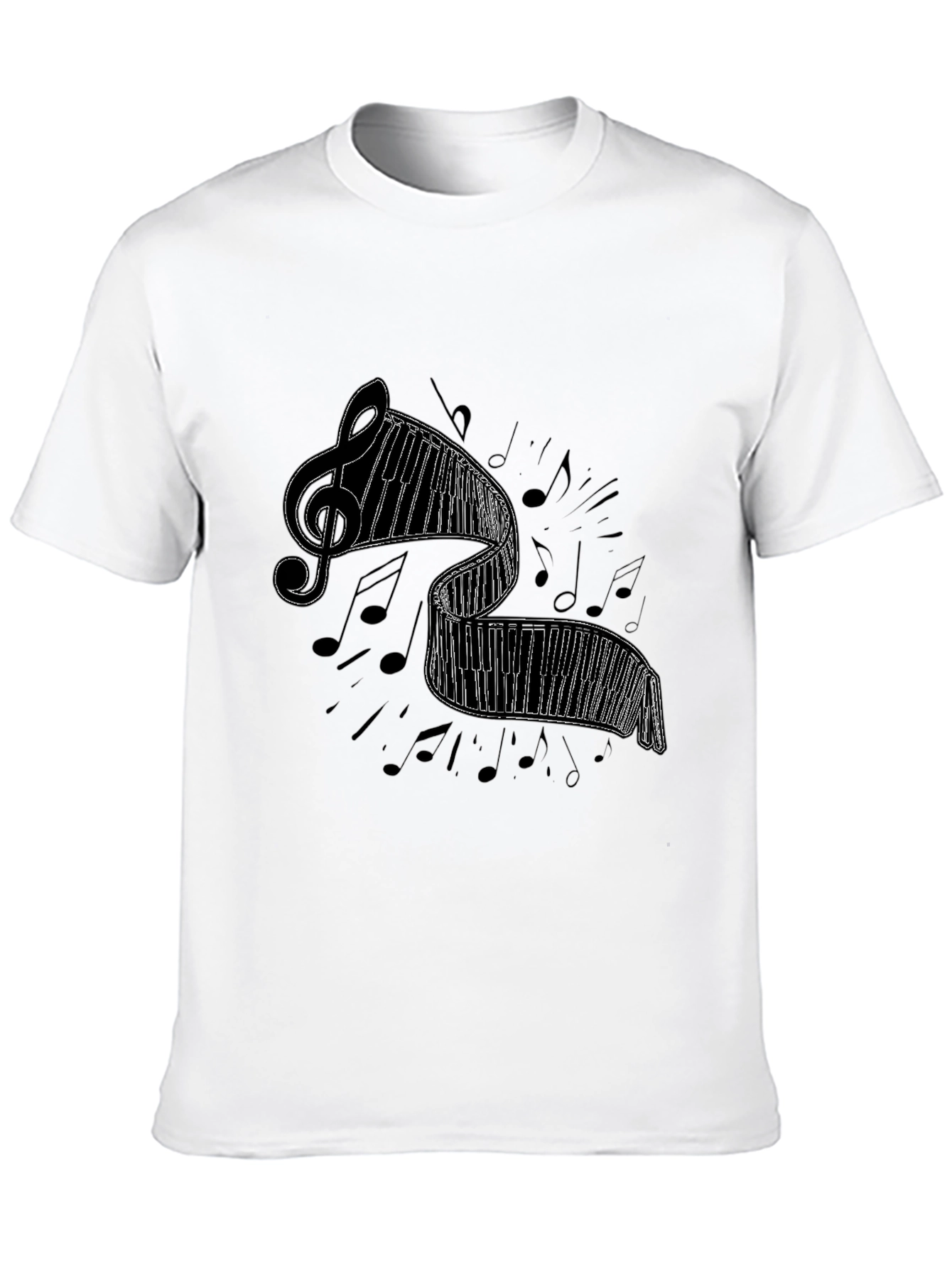 Musical Piano Keys Graphic T-Shirt