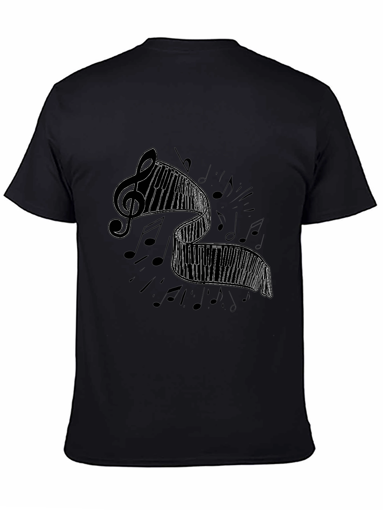 Musical Piano Keys Graphic T-Shirt