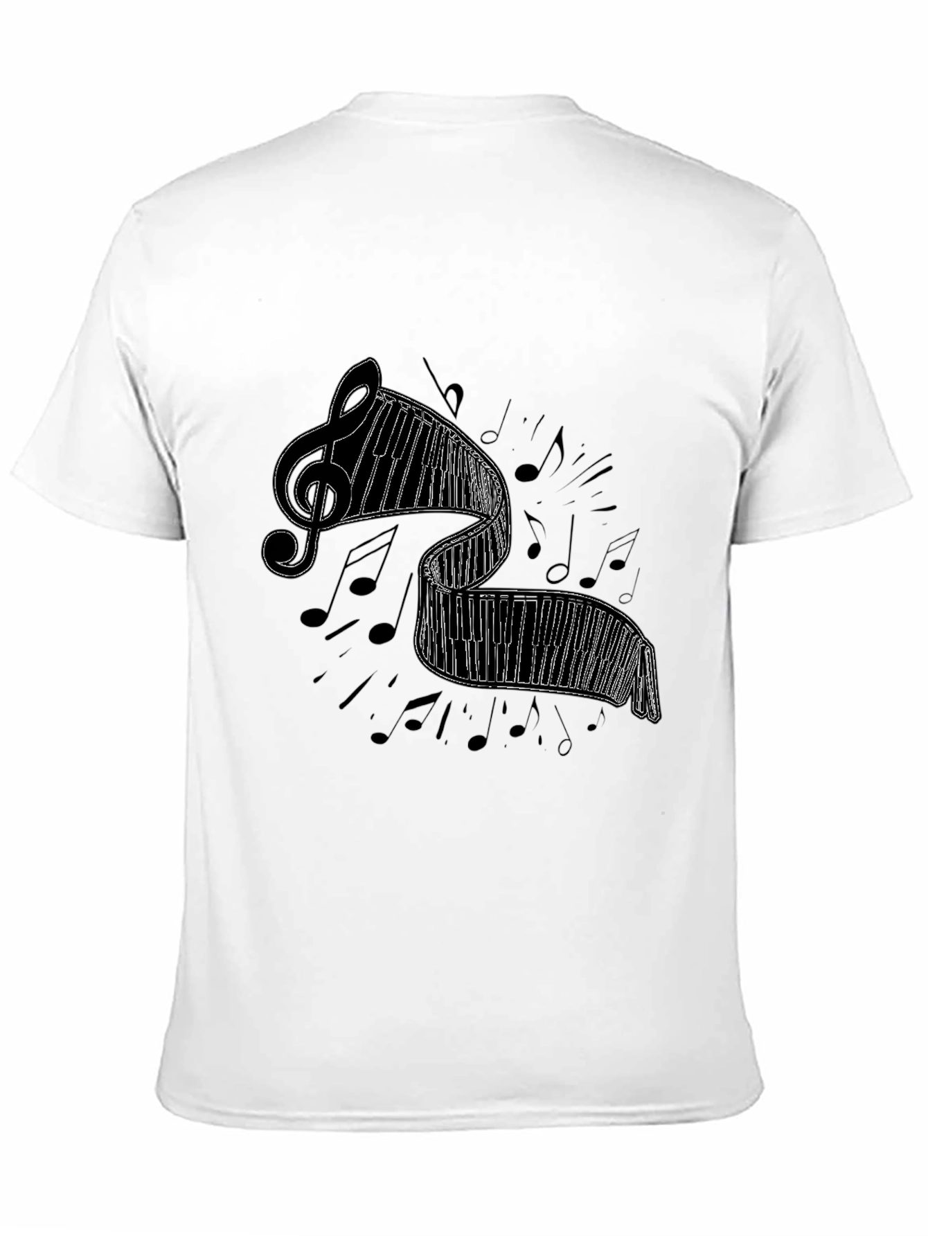 Musical Piano Keys Graphic T-Shirt