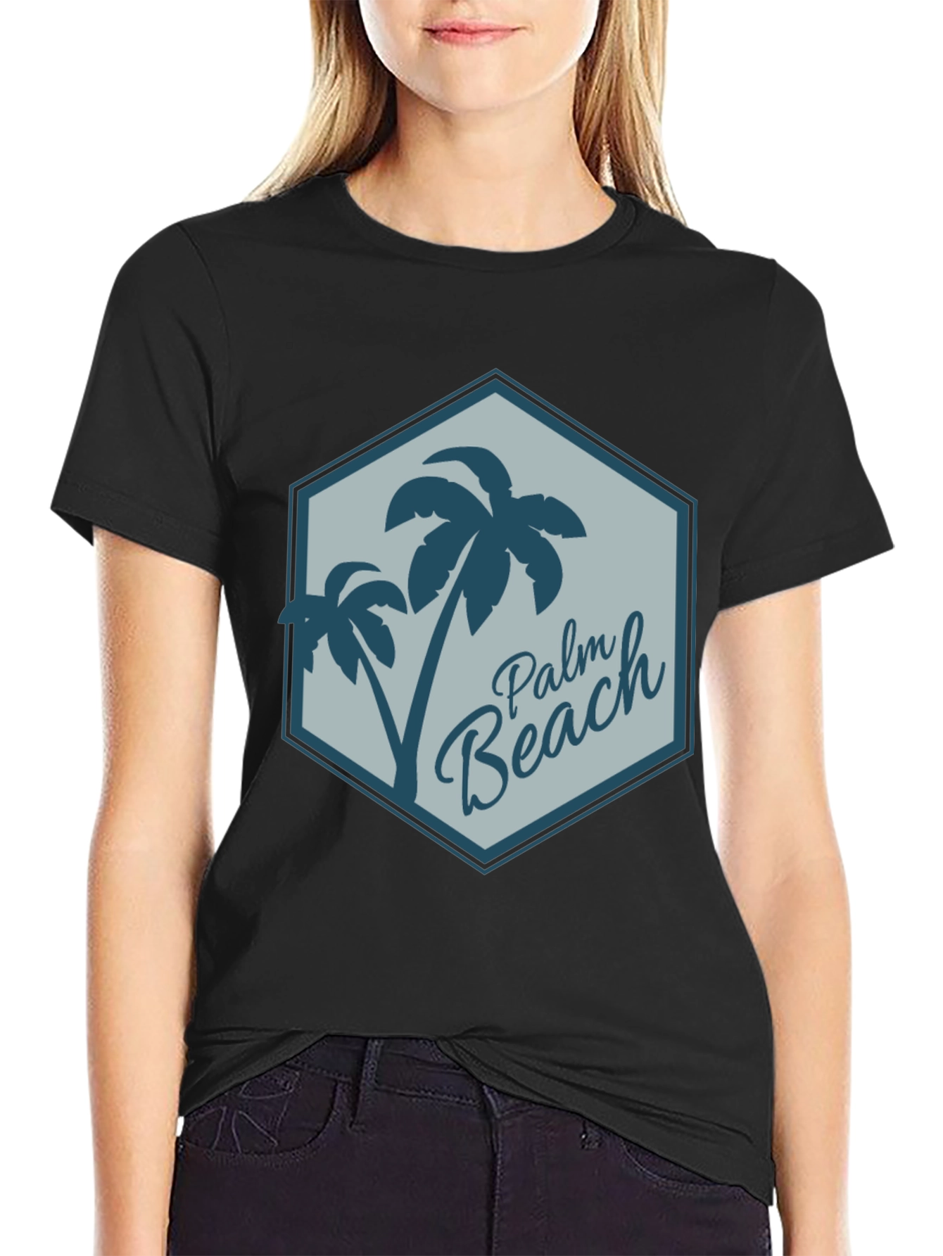 Palm Beach Graphic Tee - Tropical Vacation Shirt