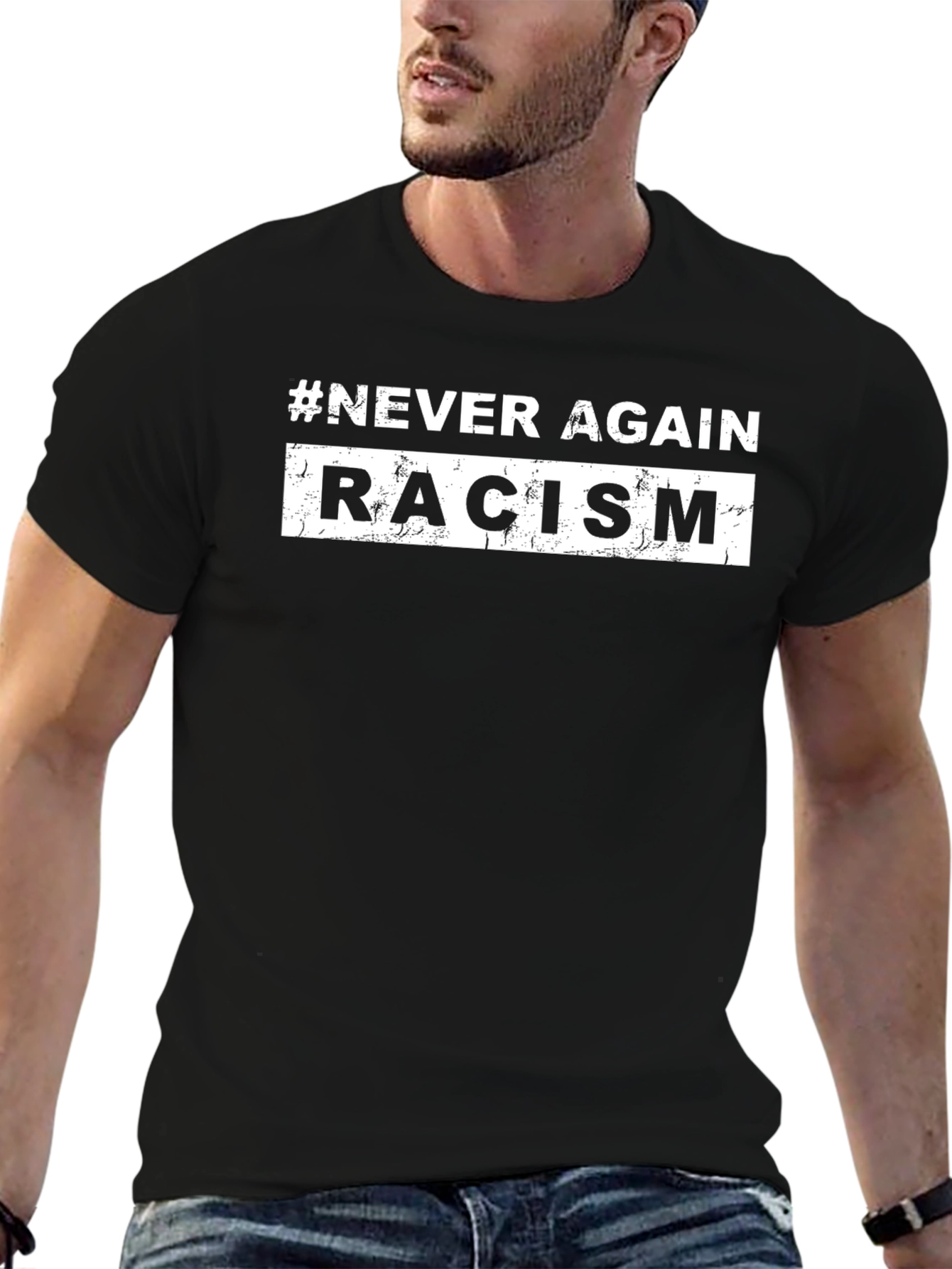 Never Again Racism T-Shirt: Stand Against Hate