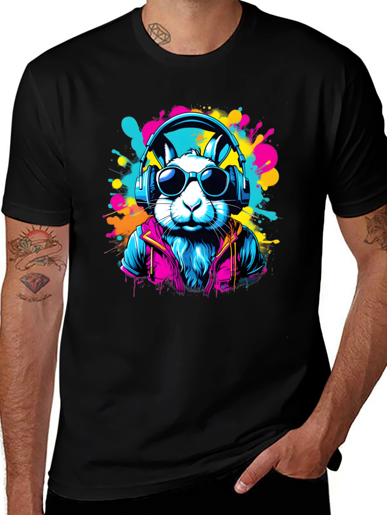Cool Rabbit Graphic T-Shirt