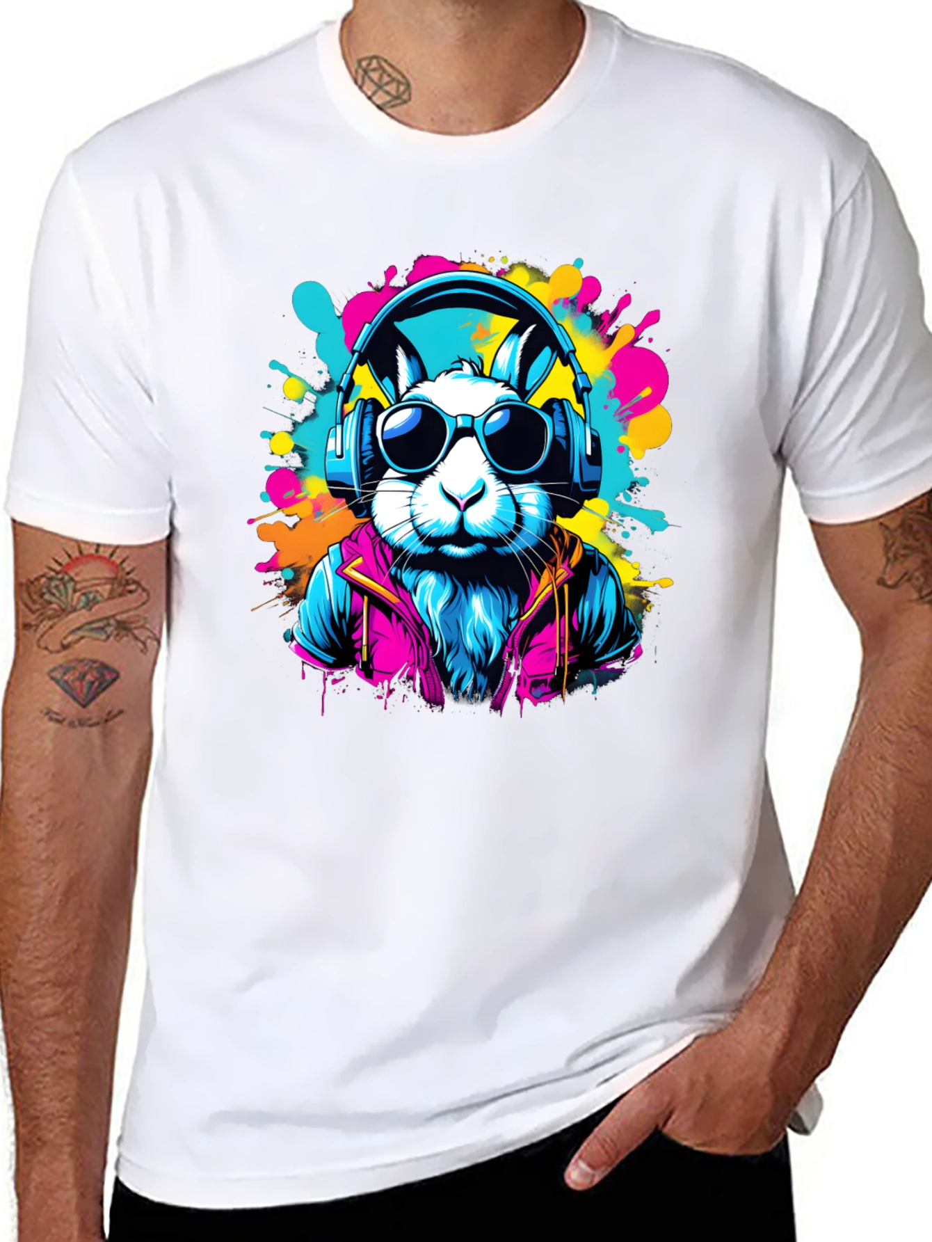 Cool Rabbit Graphic T-Shirt