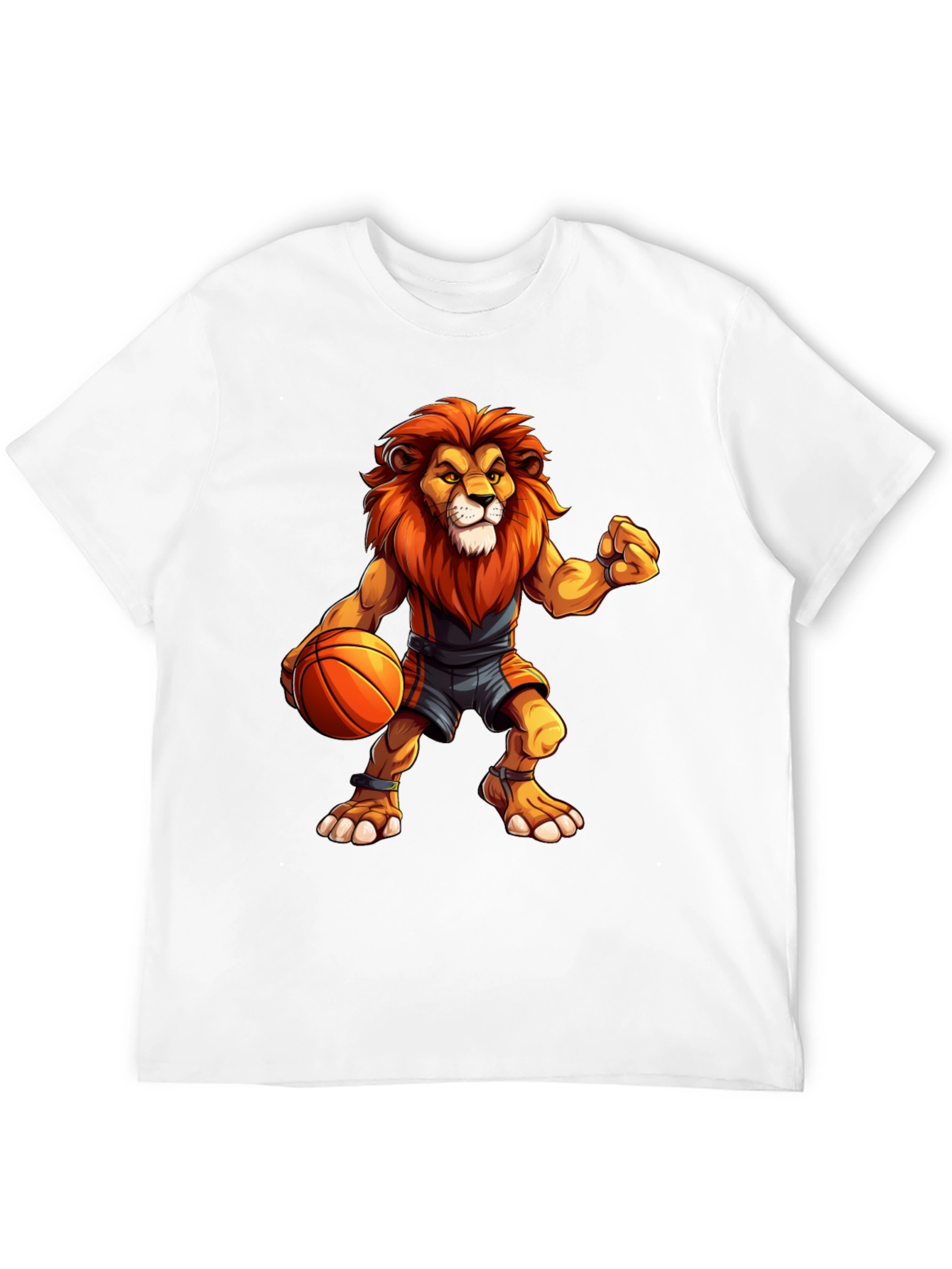 Basketball Lion Graphic T-Shirt