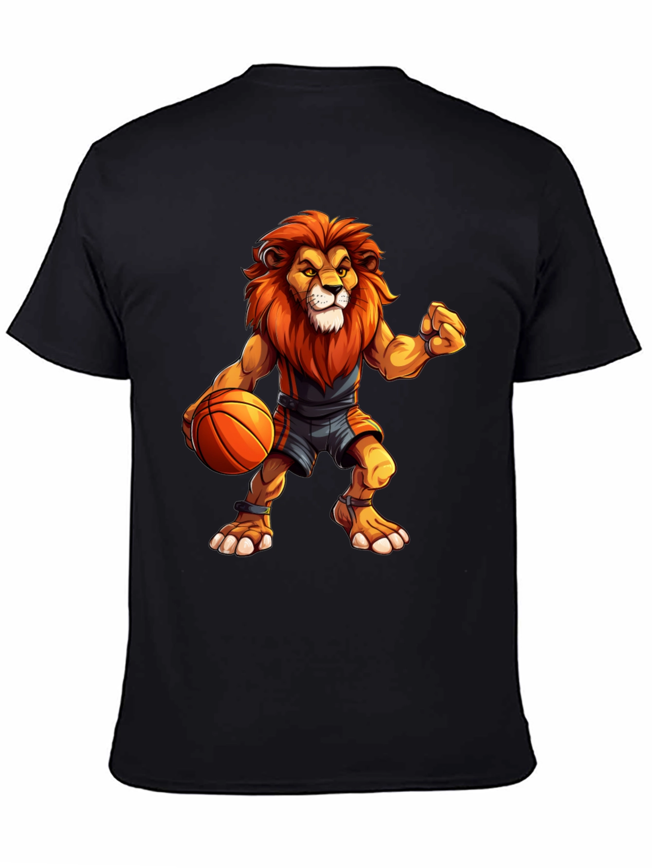 Basketball Lion Graphic T-Shirt