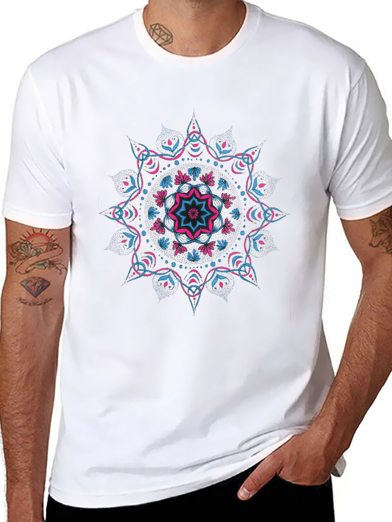 Black Mandala Graphic T-Shirt