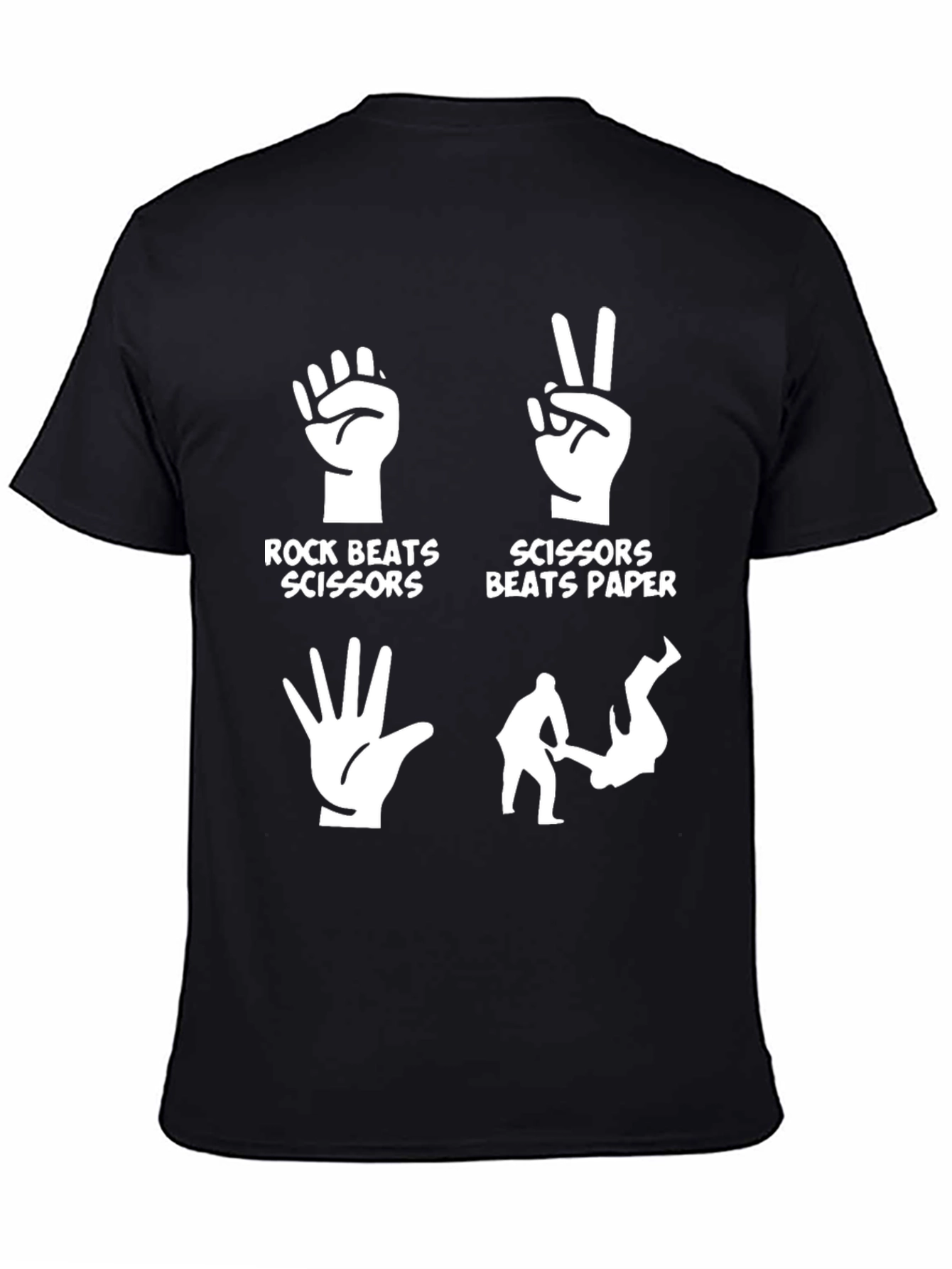 Rock Paper Scissors Funny Graphic T-Shirt