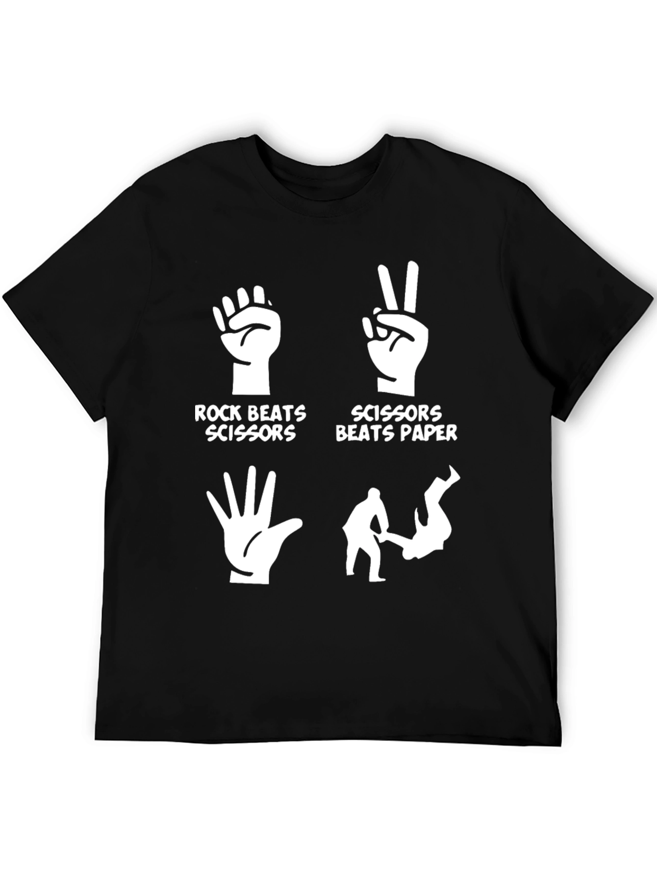 Rock Paper Scissors Funny Graphic T-Shirt
