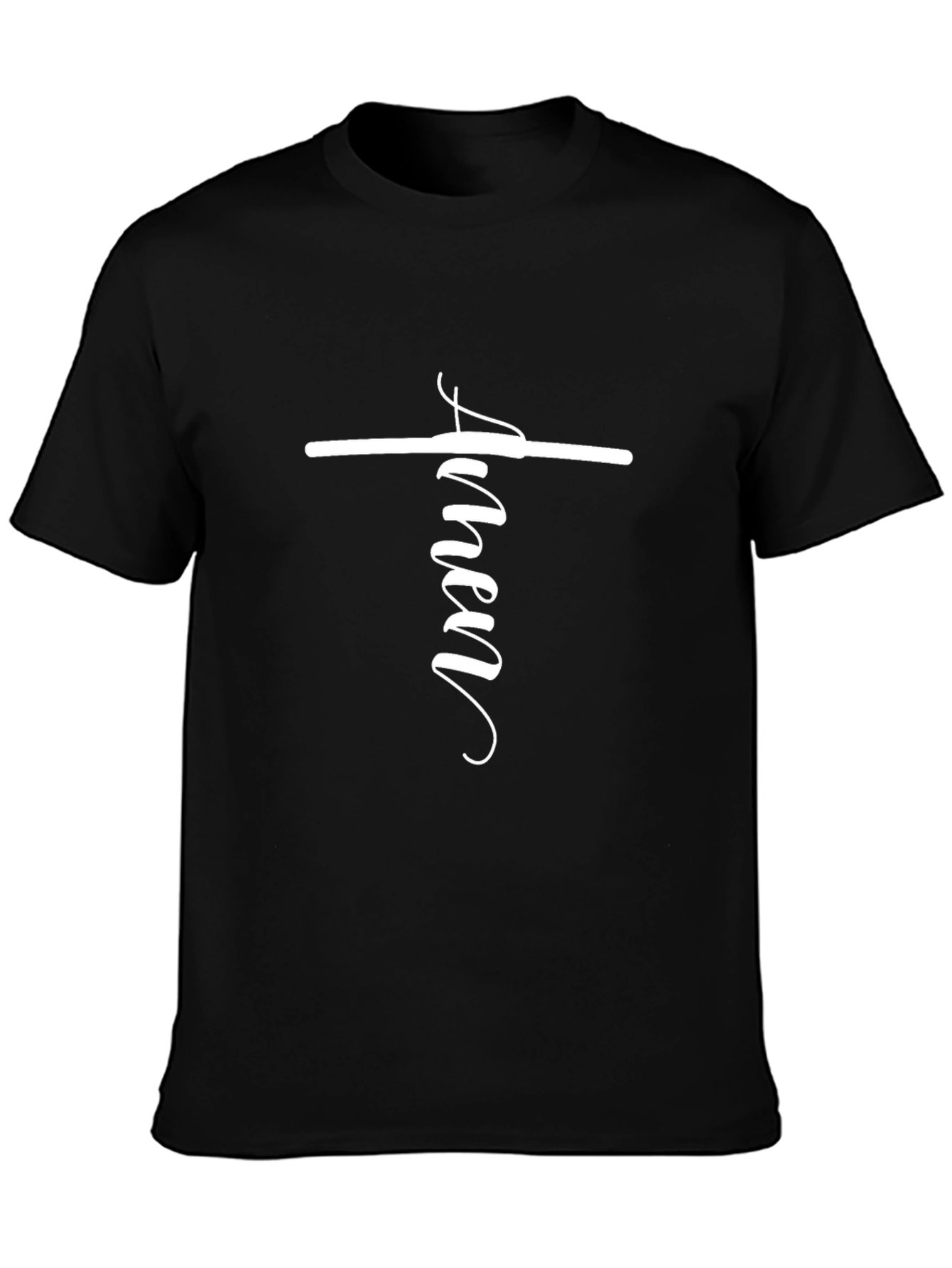 Amen Cross Graphic Tee - Black