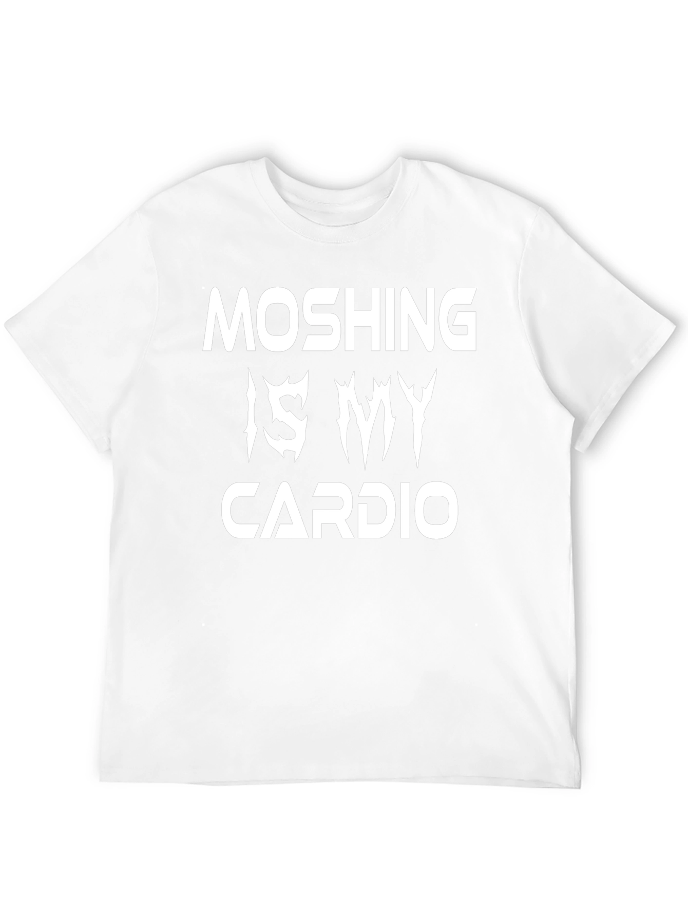 MOSHING IS MY CARDIO Black T-Shirt