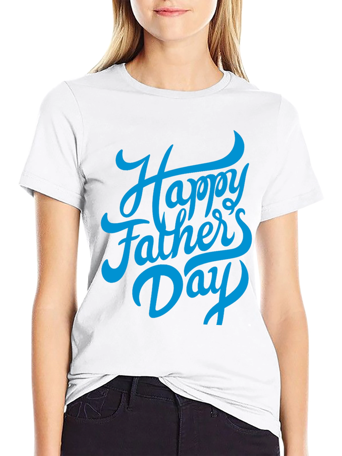 Happy Fathers Day Black T-Shirt