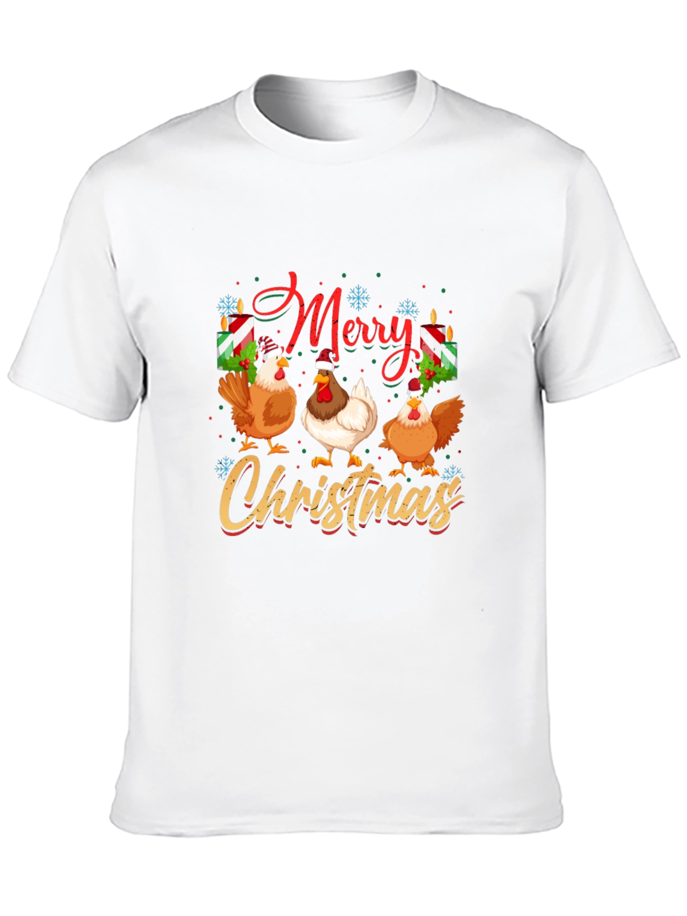 Merry Christmas Chickens T-Shirt