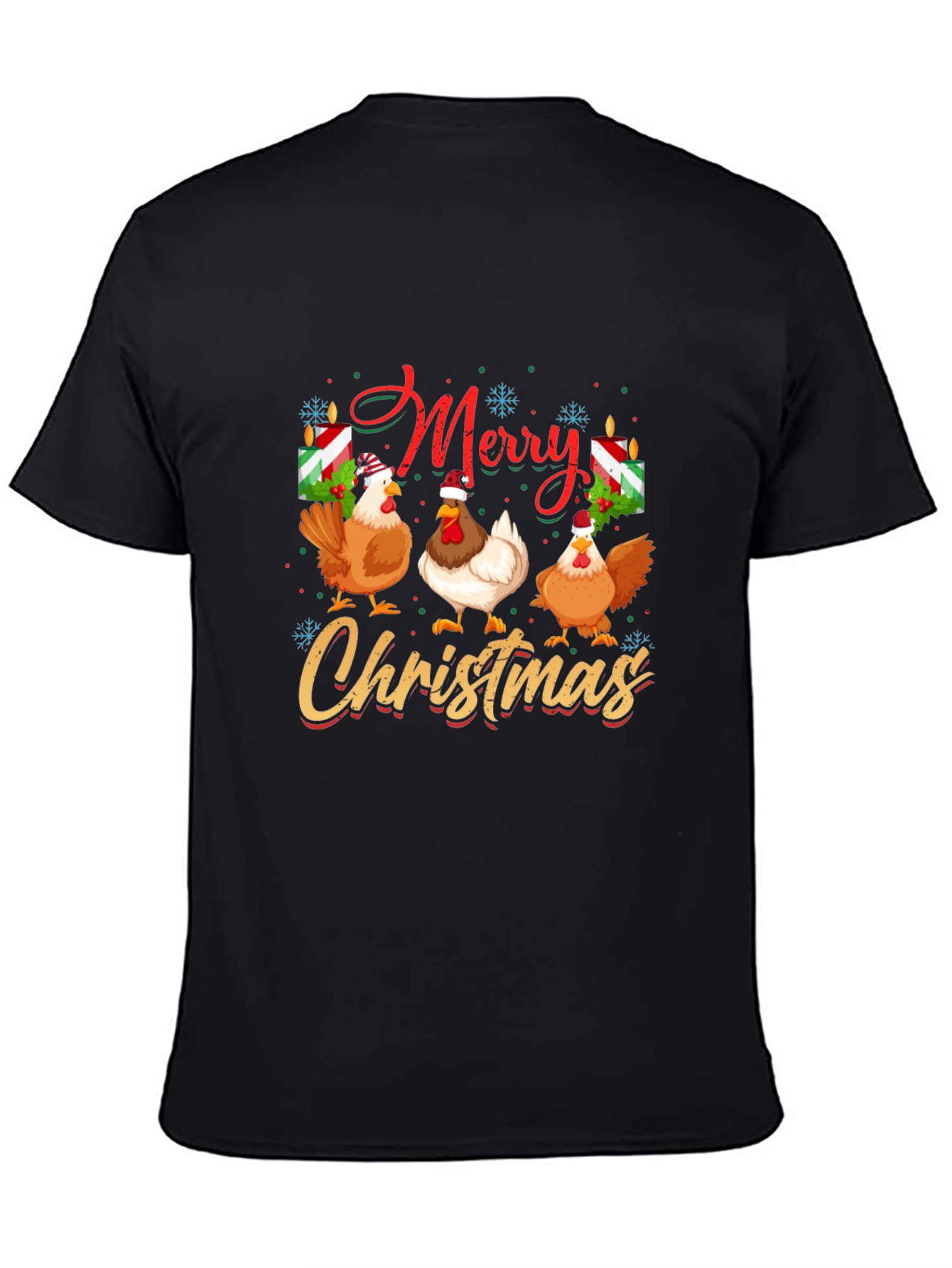 Merry Christmas Chickens T-Shirt