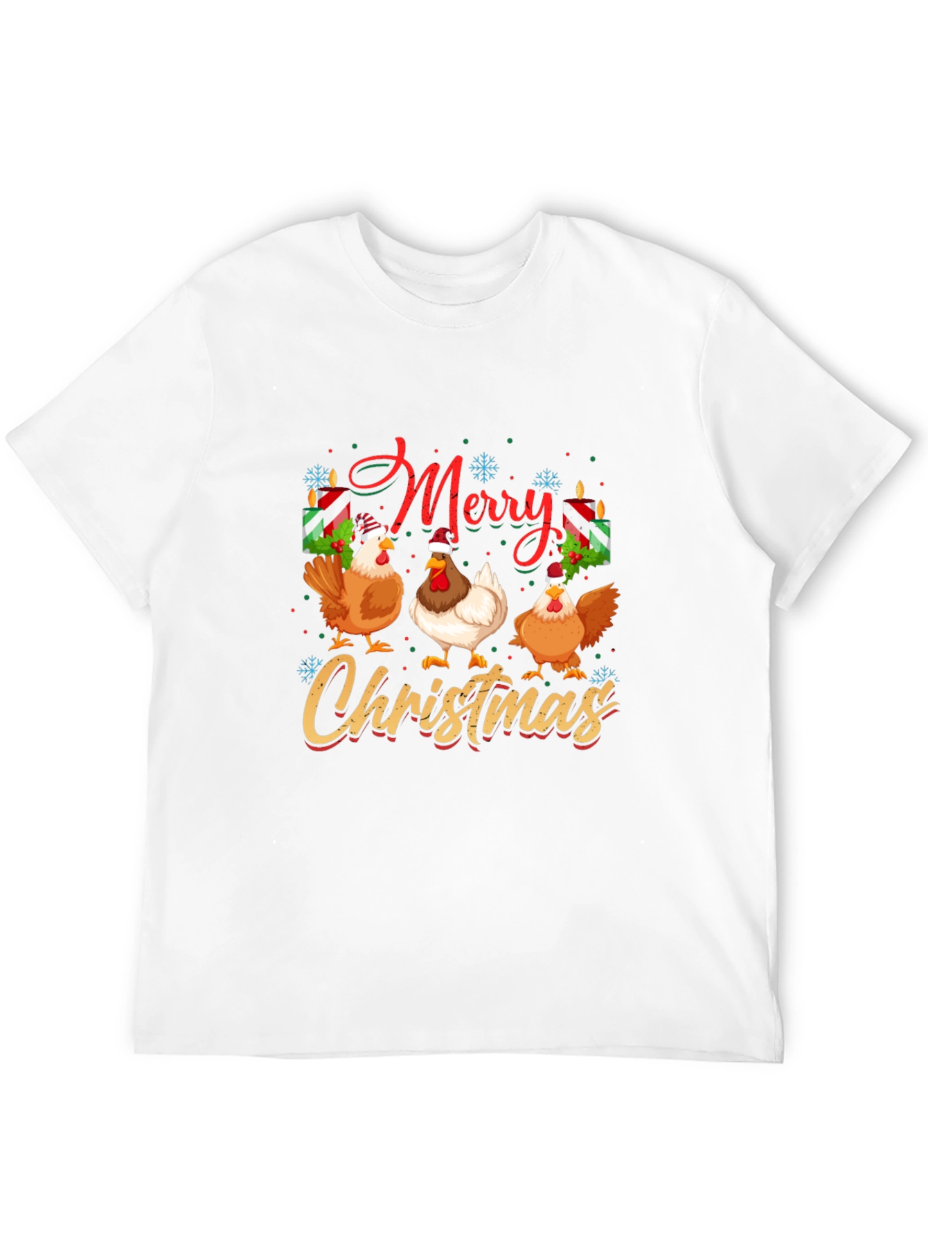 Merry Christmas Chickens T-Shirt