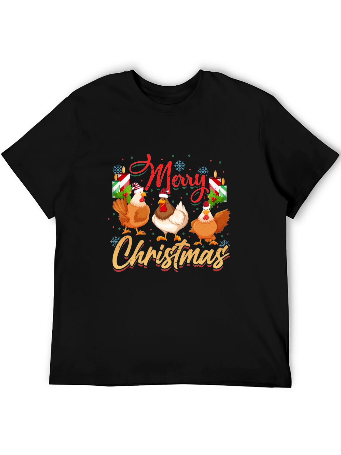 Merry Christmas Chickens T-Shirt